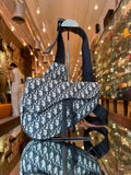 Dior Oblique Saddle Bag Black/Navy