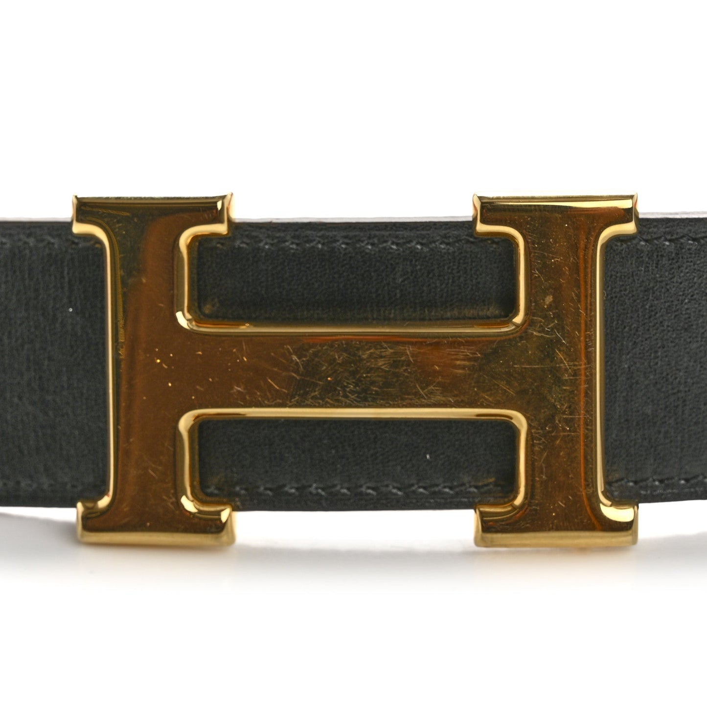 Amelia Box Togo 32mm H Belt 80 32 Black Orange