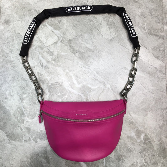BLN-Ciaga Souvenir XXS Belt Bag In Dark Pink, For Women,  Bags 11.8in/30cm