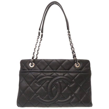 Chanel Caviar Skin Matrasse Cocomark Chain Tote Bag