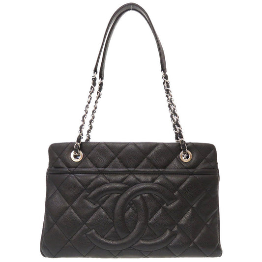 Chanel Caviar Skin Matrasse Cocomark Chain Tote Bag