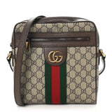 Amelia GG Supreme Monogram Web Small Ophidia Messenger Bag Brown