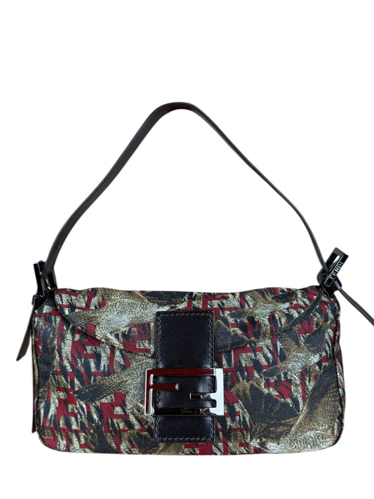 Fendi FF Bird Print Baguette