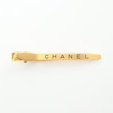Chanel Hair Clip Gp Gold Logo 96A