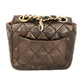 Chanel   Brown Quilted Micro Belt Bag