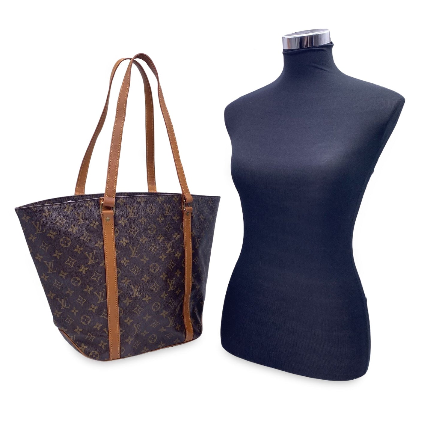 LOUIS VUITTON   Monogram Canvas Sac Shopping Bag Tote