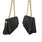 Chanel   Satin Quilted CC Tassel Flap Bag
