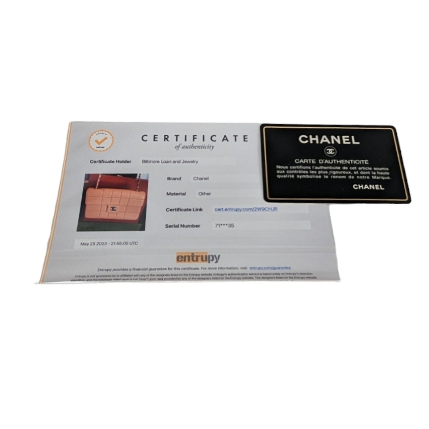 Chanel   Peach Square Quilted Medium Flap Bag