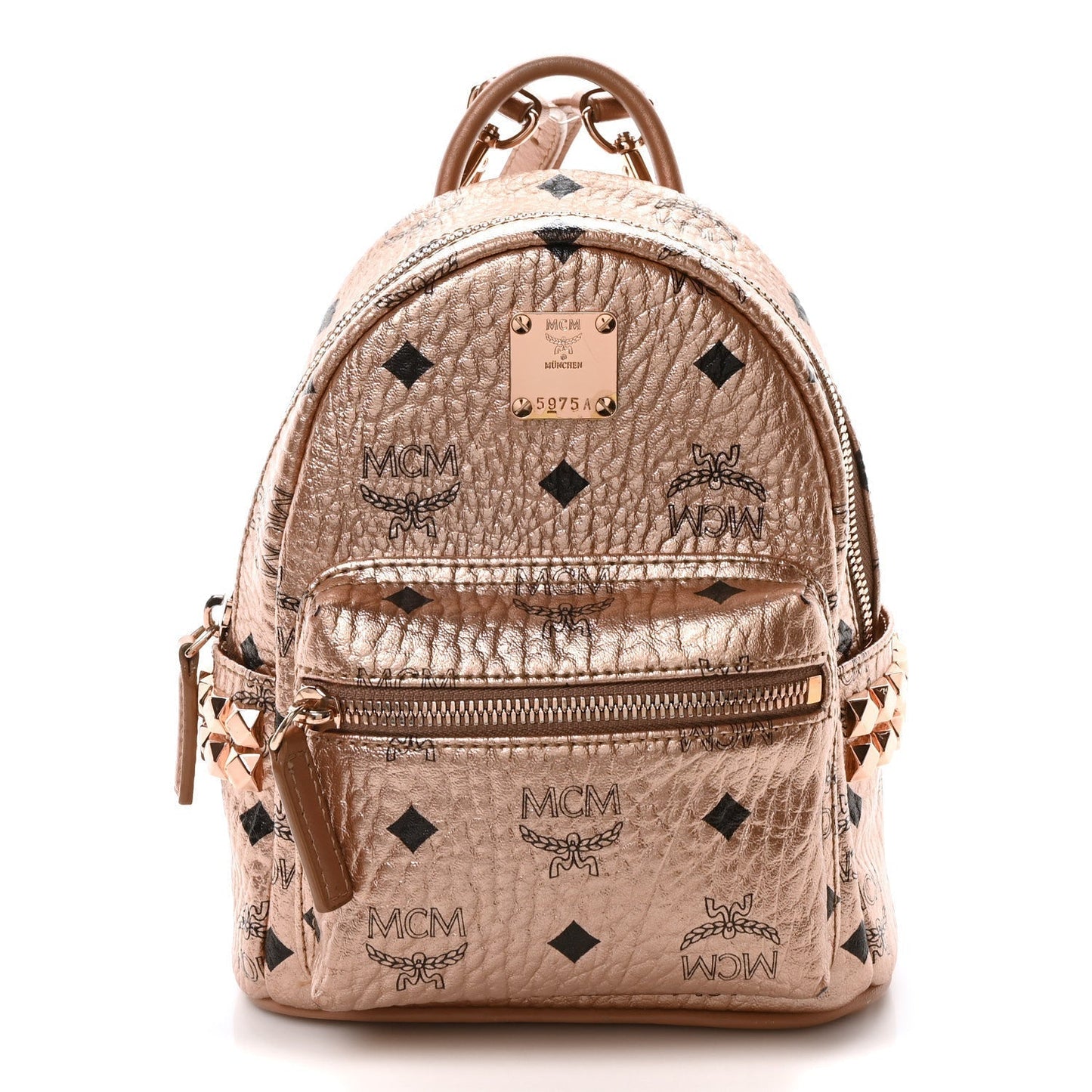 jmb        Visetos Studded X-Mini Bebe Boo Backpack Champagne Gold