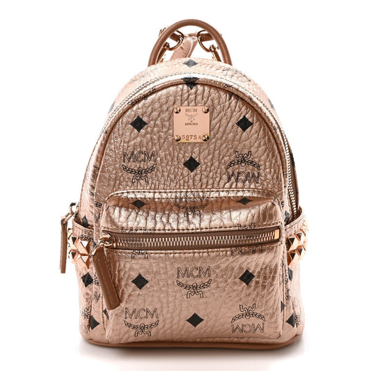 jmb        Visetos Studded X-Mini Bebe Boo Backpack Champagne Gold