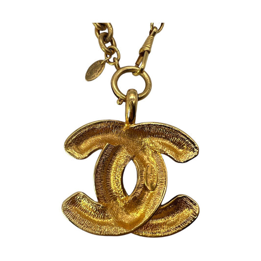 Chanel   Quilted CC Pendant Necklace