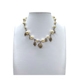 Chanel   Pearl Charm Choker Necklace