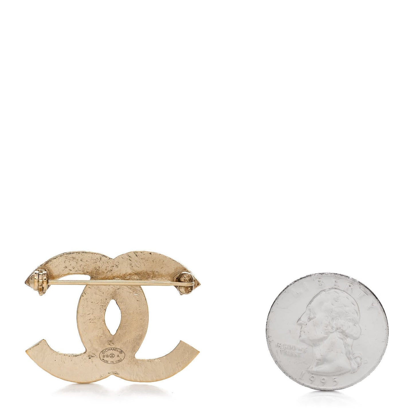 Amelia Resin Along The Nile CC Brooch Gold Orange