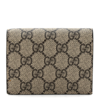 Amelia GG Supreme Monogram Card Case Beige