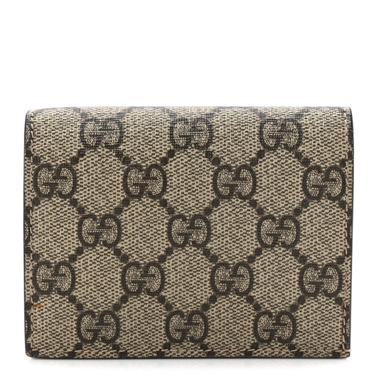 Amelia GG Supreme Monogram Card Case Beige