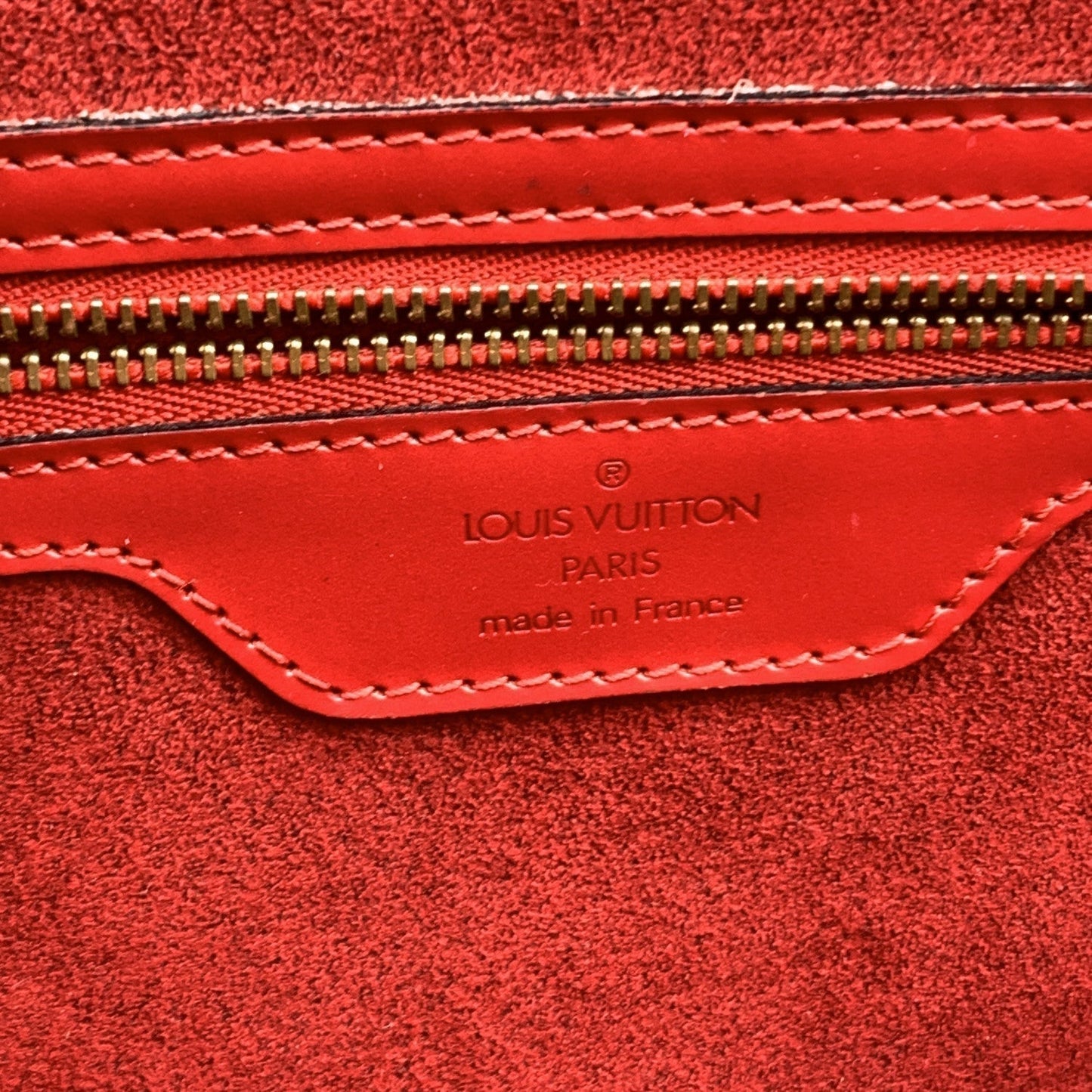 LOUIS VUITTON   Epi Red Leather Saint Jacques Gm Tote Bag