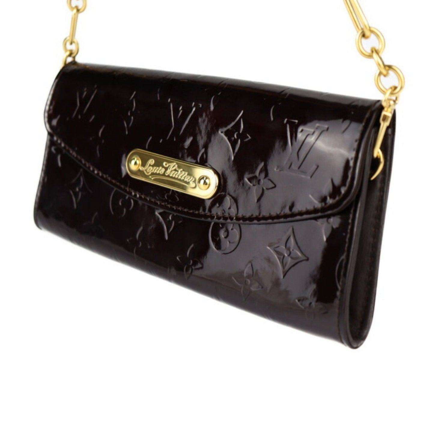 Louis Vuitton Sunset Boulevard  Patent Leather Clutch Bag