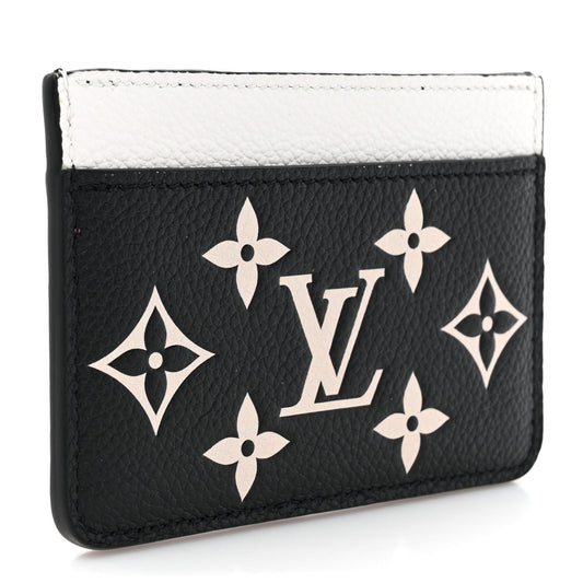Louis Vuitton Empreinte Spring In The City Card Holder Black White Pink