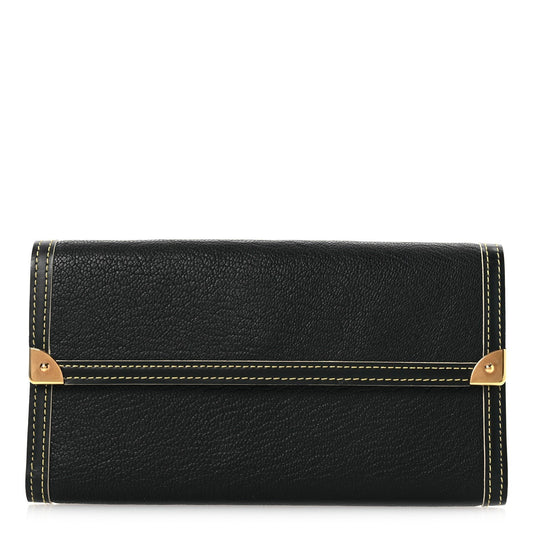 Louis Vuitton Suhali Porte Tresor International Wallet Black
