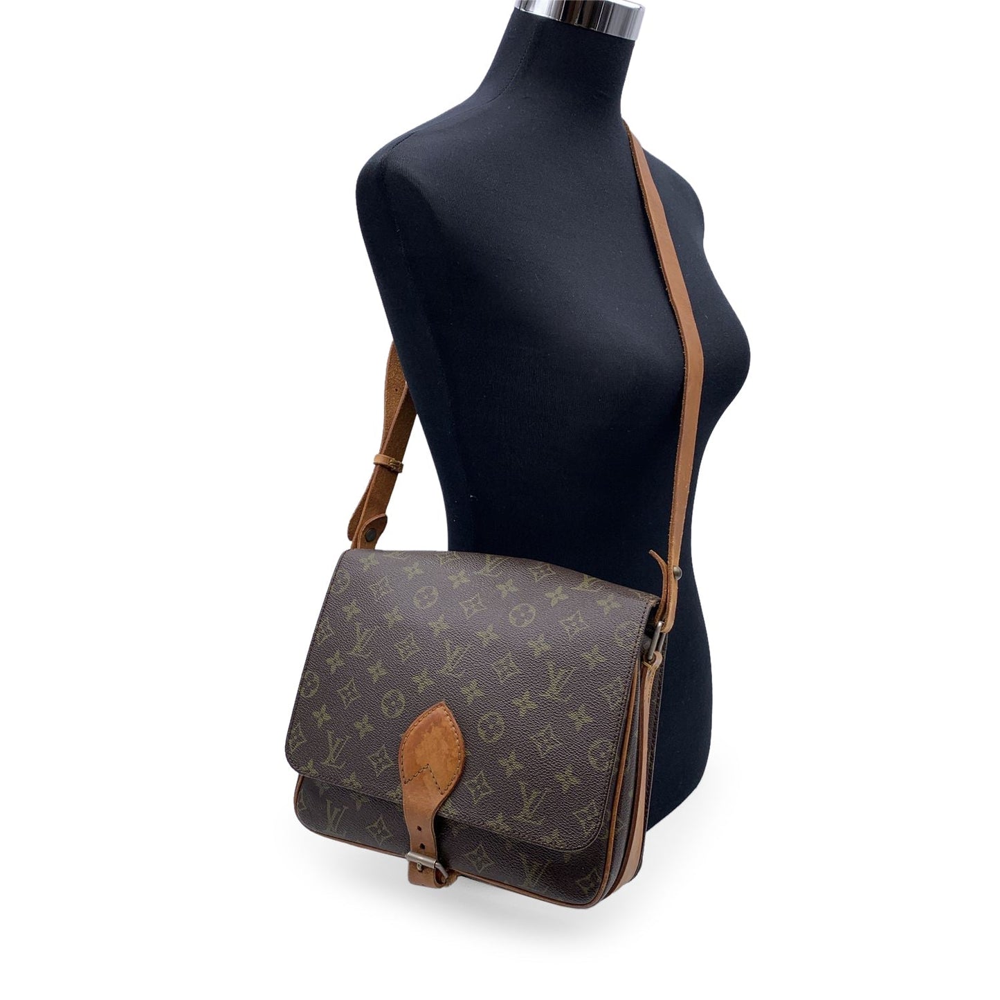 LOUIS VUITTON   Canvas Cartouchiere Mm Messenger Bag M51253