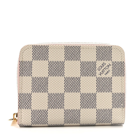 Louis Vuitton Damier Azur Zippy Coin Purse Rose Ballerine