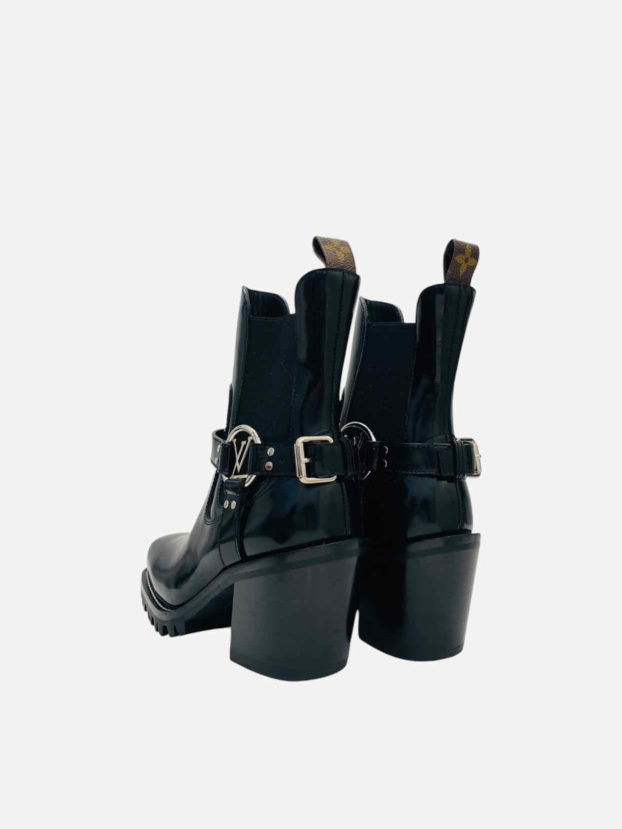 LOUIS VUITTON Limitless Black Size EU 35 Ankle Boots
