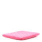 Amelia Lambskin Quilted Medium Cosmetic Case Dark Pink