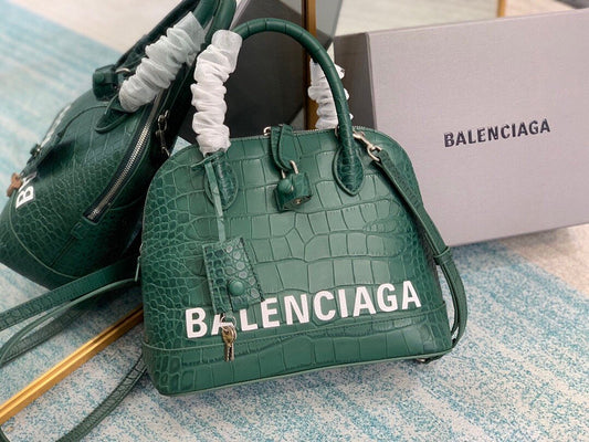 BLN-Ciaga Ville XXS Handbag In Dark Green, For Women,  Bags 8.6in/22Amelia