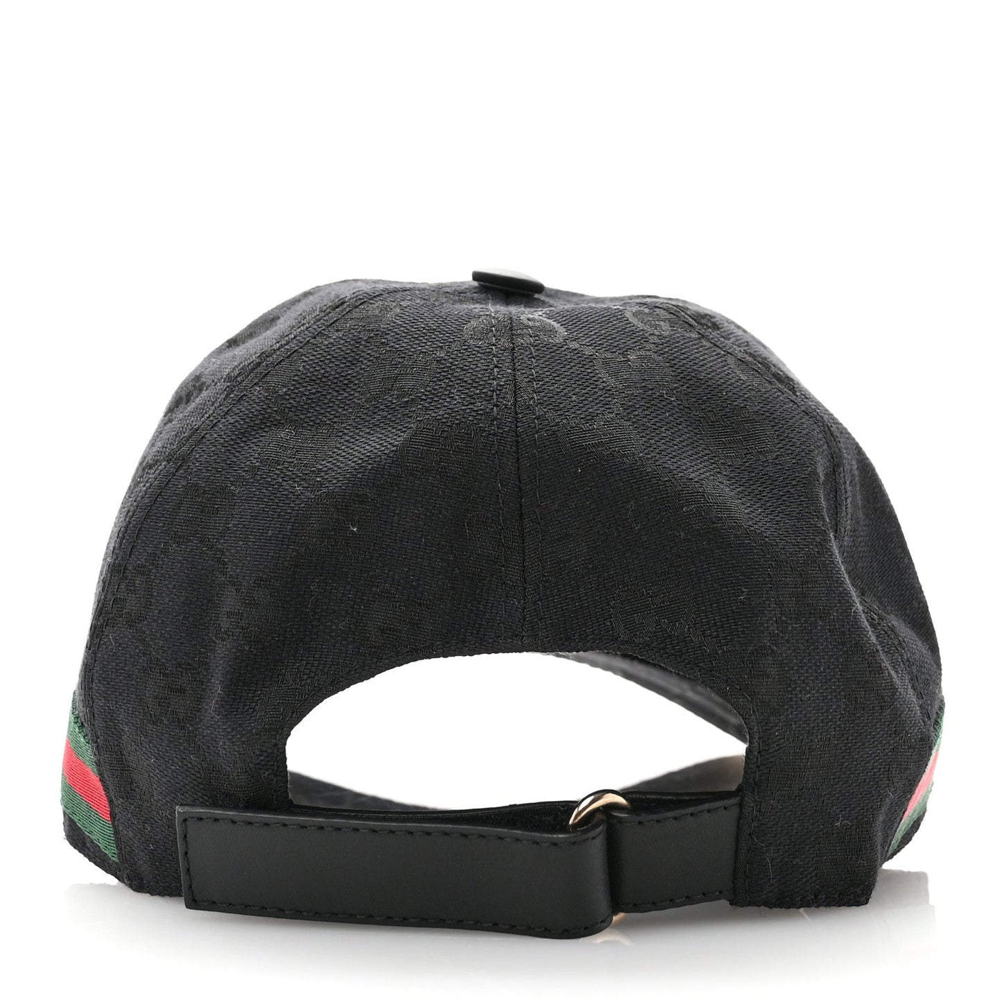 Amelia Monogram Web Baseball Hat XL Black