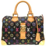 Louis Vuitton Monogram Multicolor Speedy 30 Handbag Black