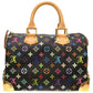 Louis Vuitton Monogram Multicolor Speedy 30 Handbag Black