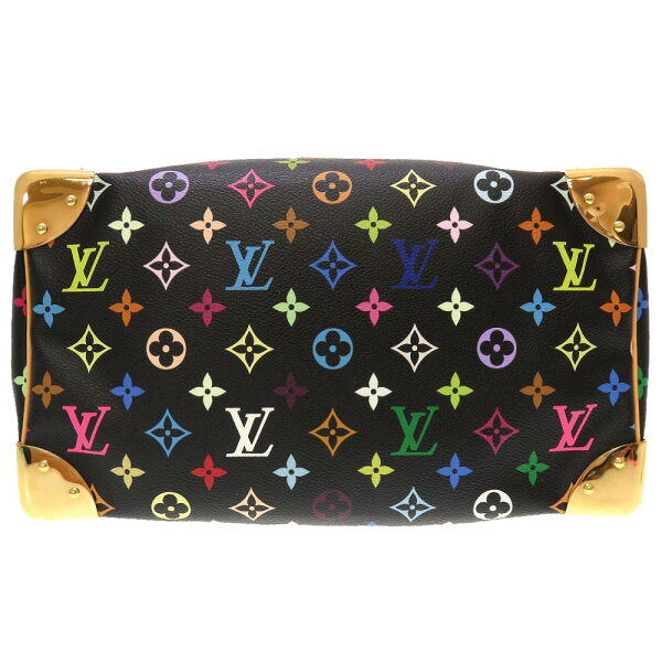 Louis Vuitton Monogram Multicolor Speedy 30 Handbag Black