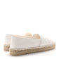 Amelia Lambskin Quilted CC Espadrilles 41 White