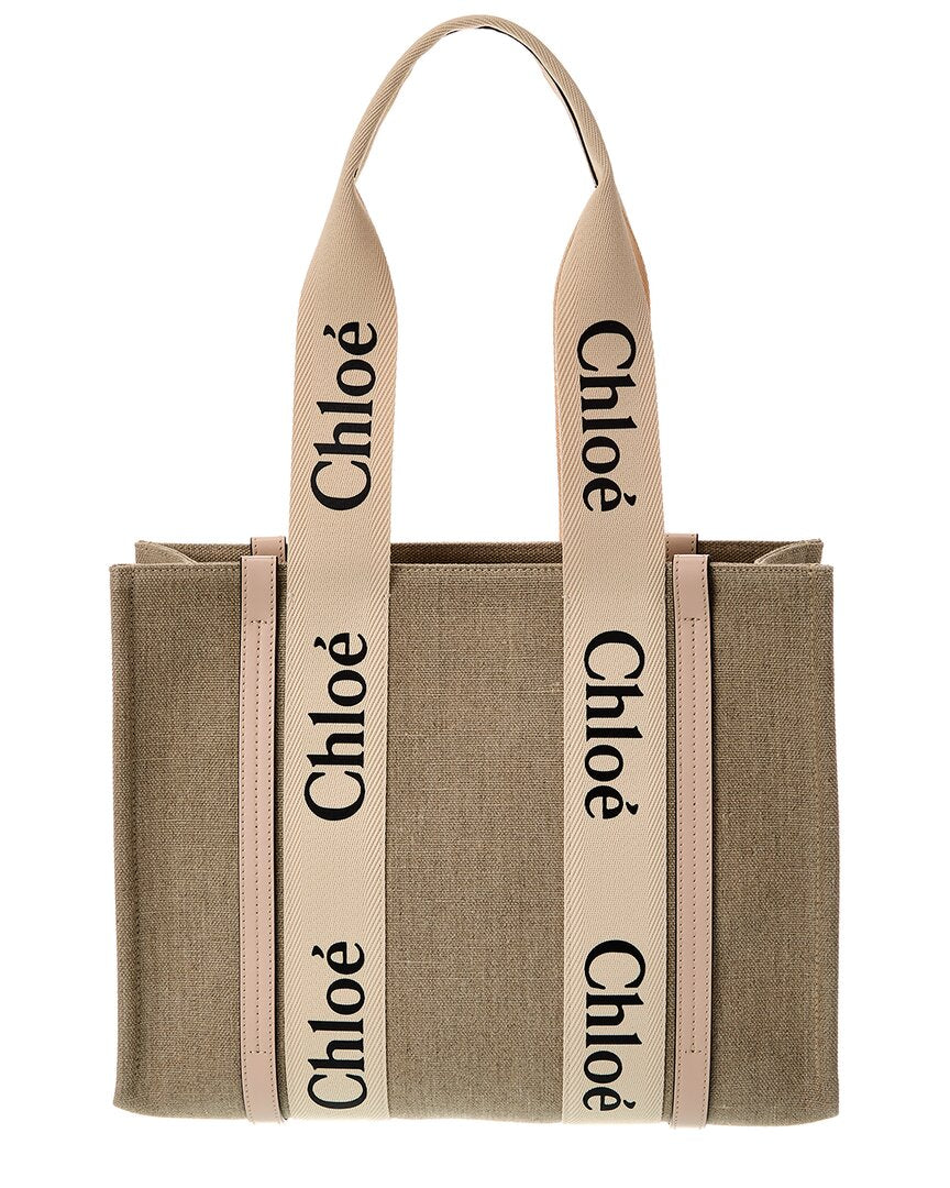 CHL - CC o? Woody Medium Canvas & Leather Tote