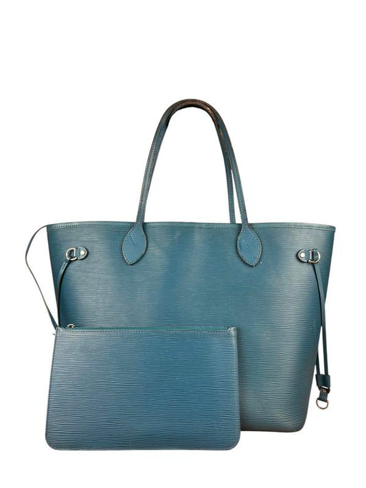 Louis Vuitton Blue Epi Neverfull MM