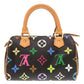 Louis Vuitton Monogram Multicolor Mini Speedy Noir 2way Handbag Black