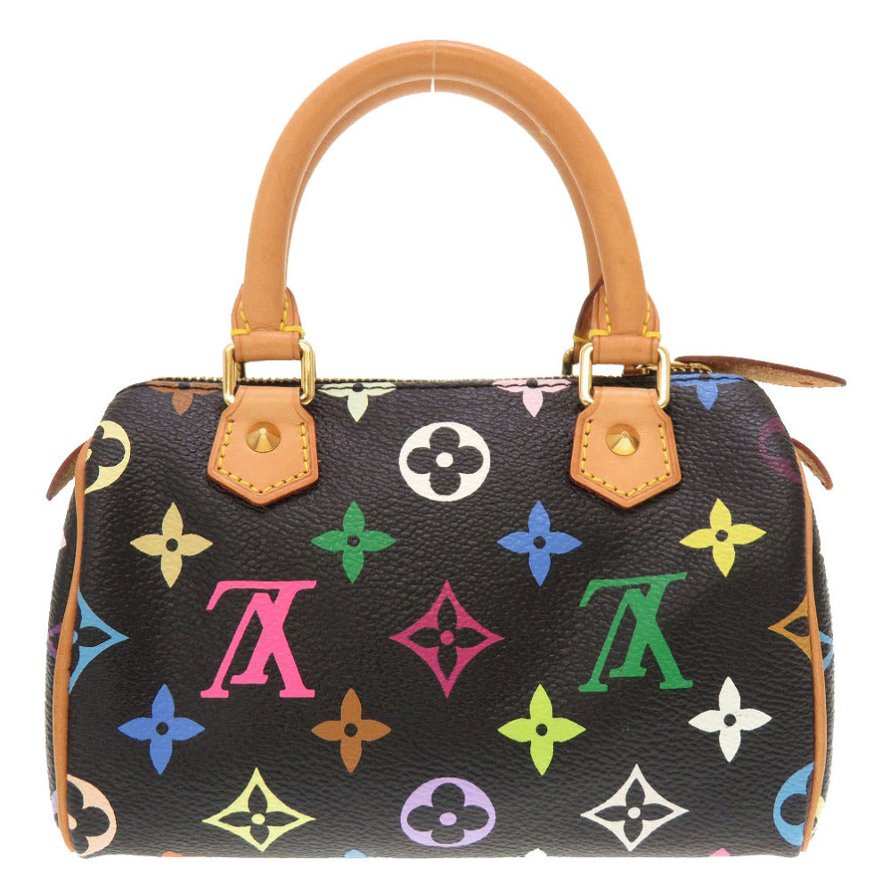 Louis Vuitton Monogram Multicolor Mini Speedy Noir 2way Handbag Black