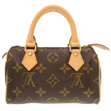 Louis Vuitton Monogram Mini Speedy 2way Handbag Brown
