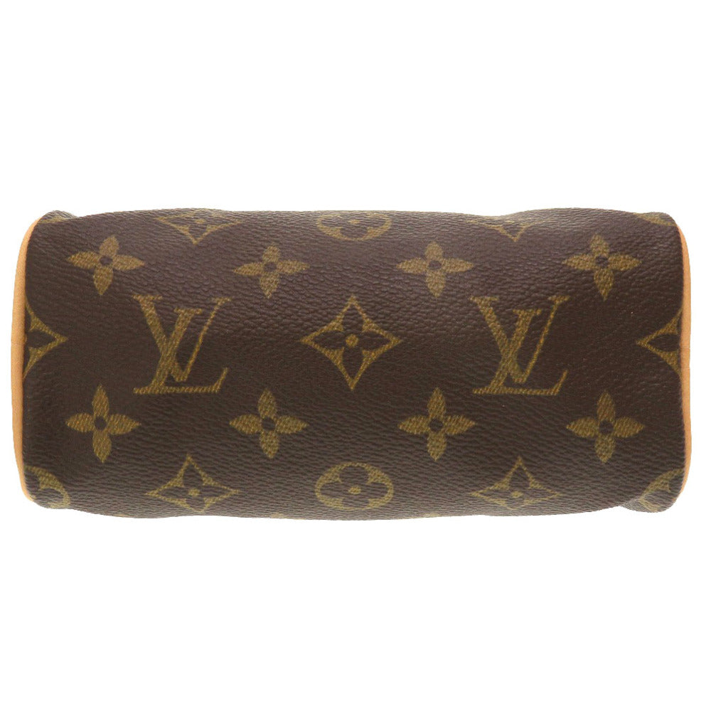 Louis Vuitton Monogram Mini Speedy 2way Handbag Brown