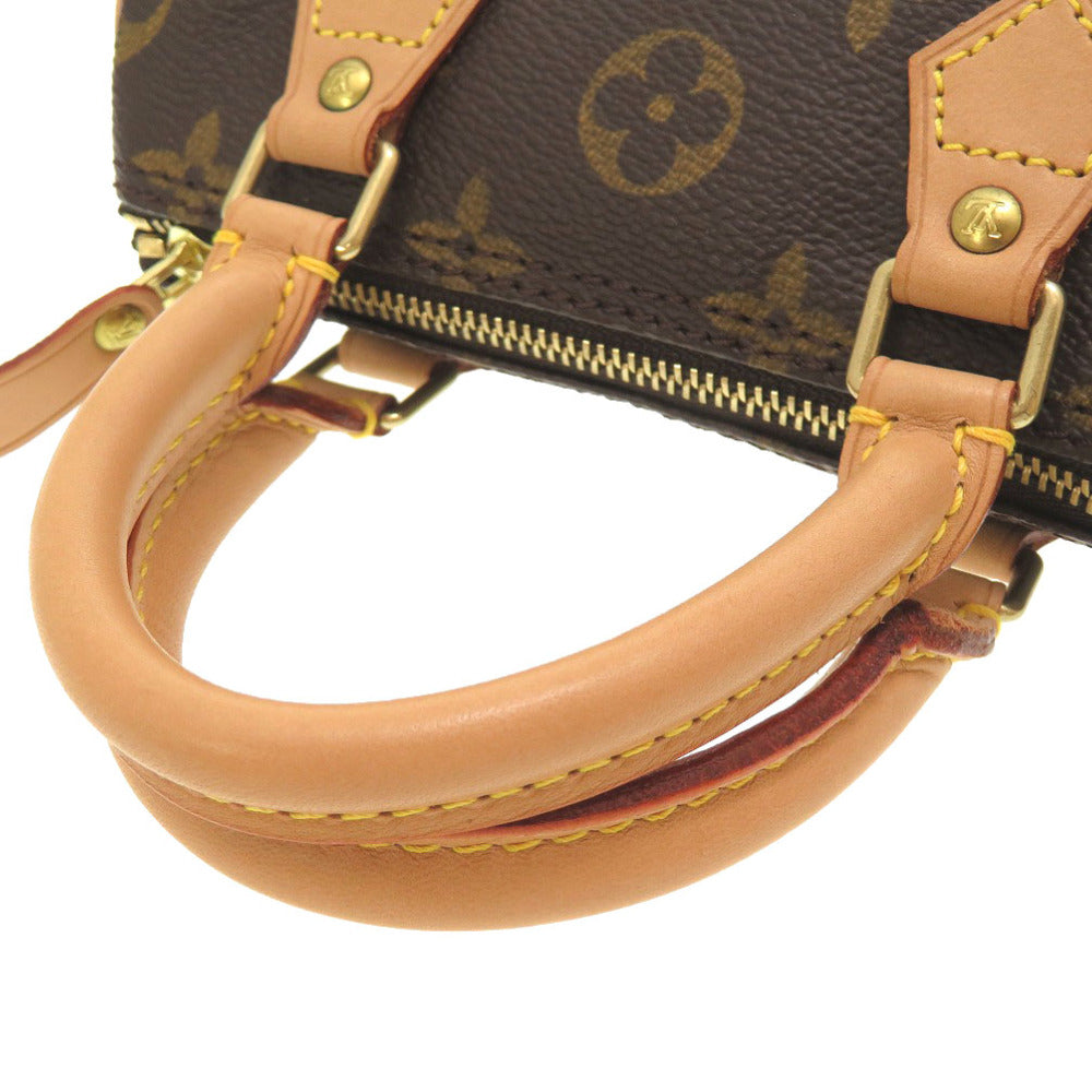 Louis Vuitton Monogram Mini Speedy 2way Handbag Brown