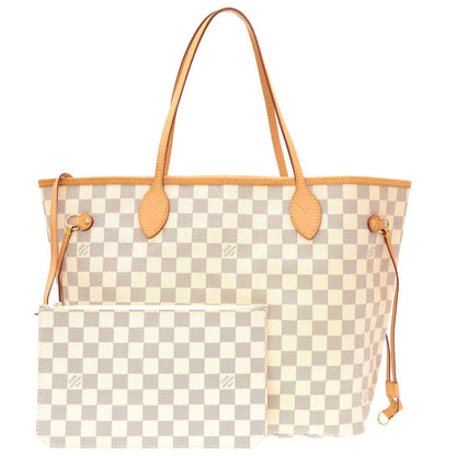 Louis Vuitton Damier Azur Neverfull MM Handbag Tote Bag