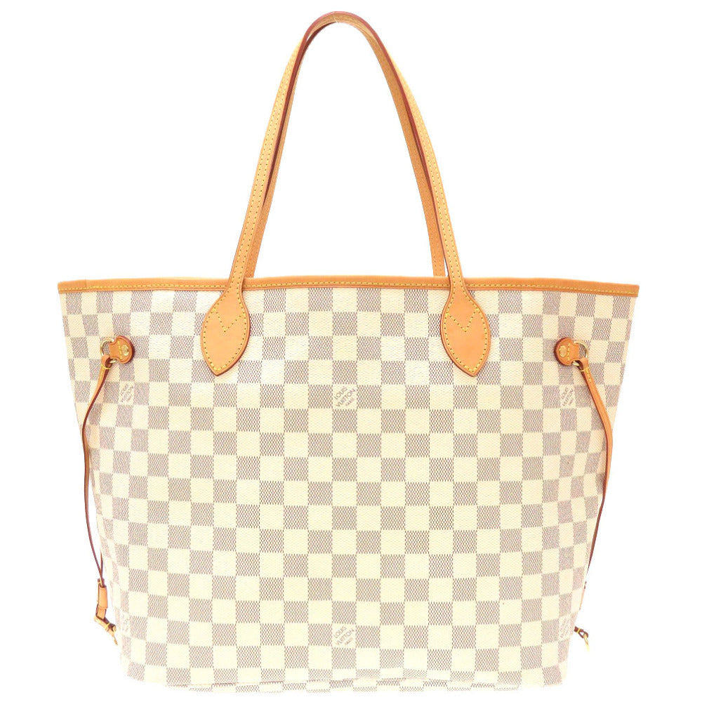 Louis Vuitton Damier Azur Neverfull MM Handbag Tote Bag