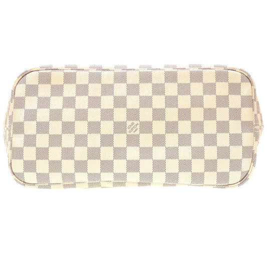 Louis Vuitton Damier Azur Neverfull MM Handbag Tote Bag