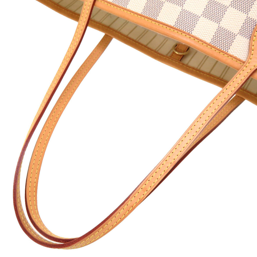 Louis Vuitton Damier Azur Neverfull MM Handbag Tote Bag