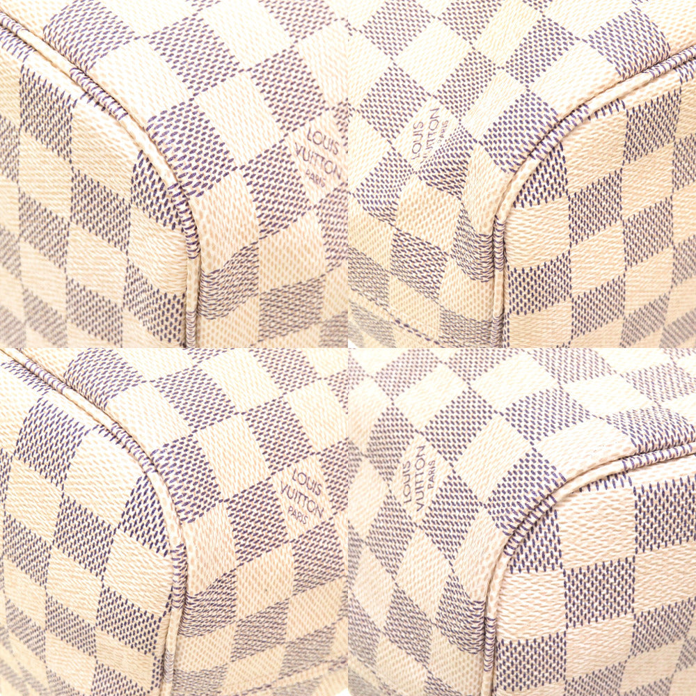 Louis Vuitton Damier Azur Neverfull MM Handbag Tote Bag