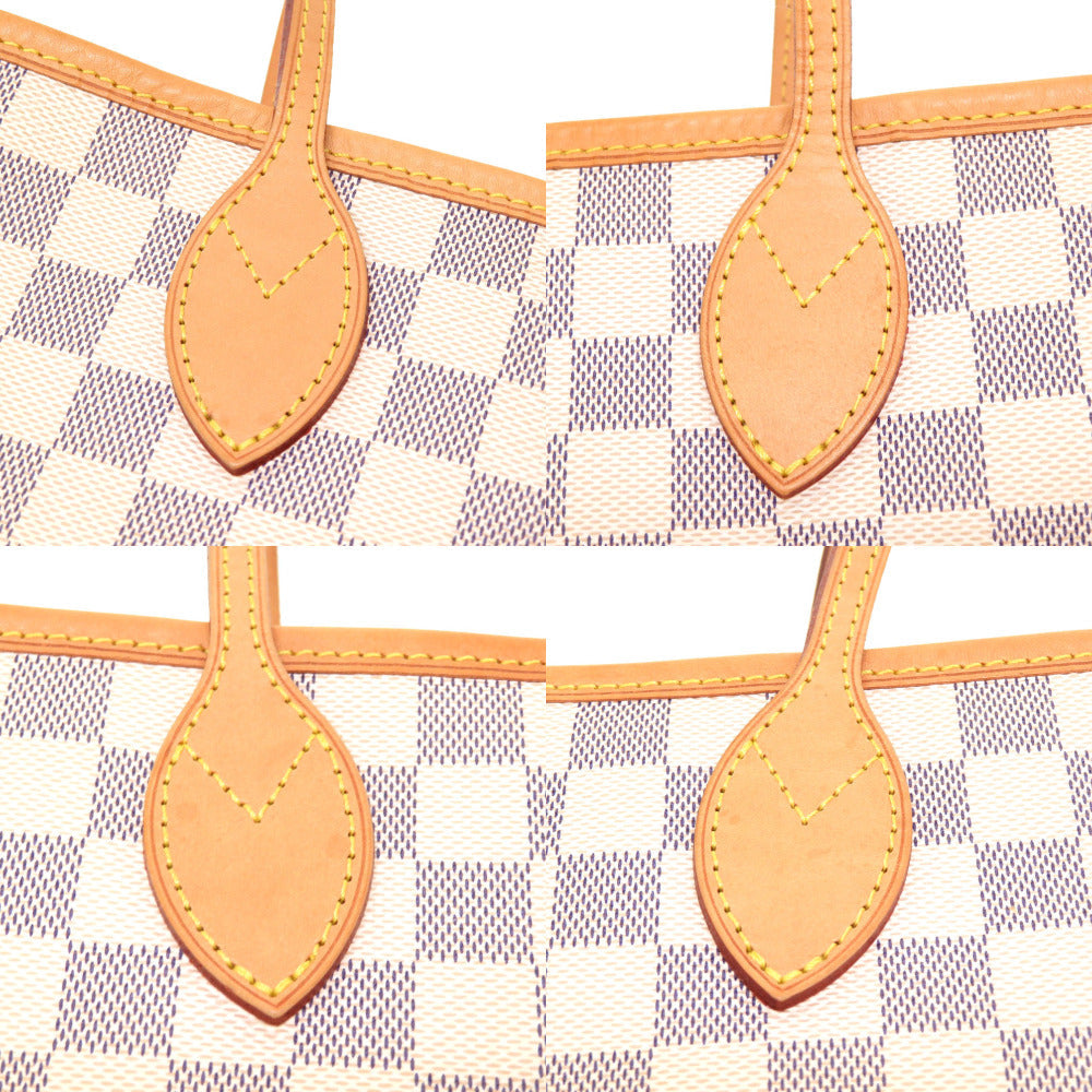 Louis Vuitton Damier Azur Neverfull MM Handbag Tote Bag