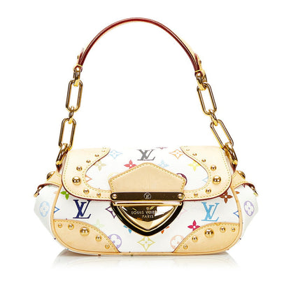 Louis Vuitton Monogram Multicolor Marilyn Shoulder Bag Bronze White PVC Leather