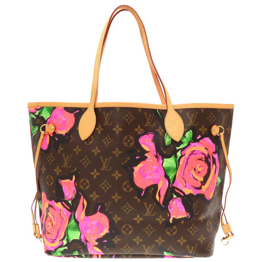 Louis Vuitton Monogram Rose Neverfull MM Handbag Tote Bag