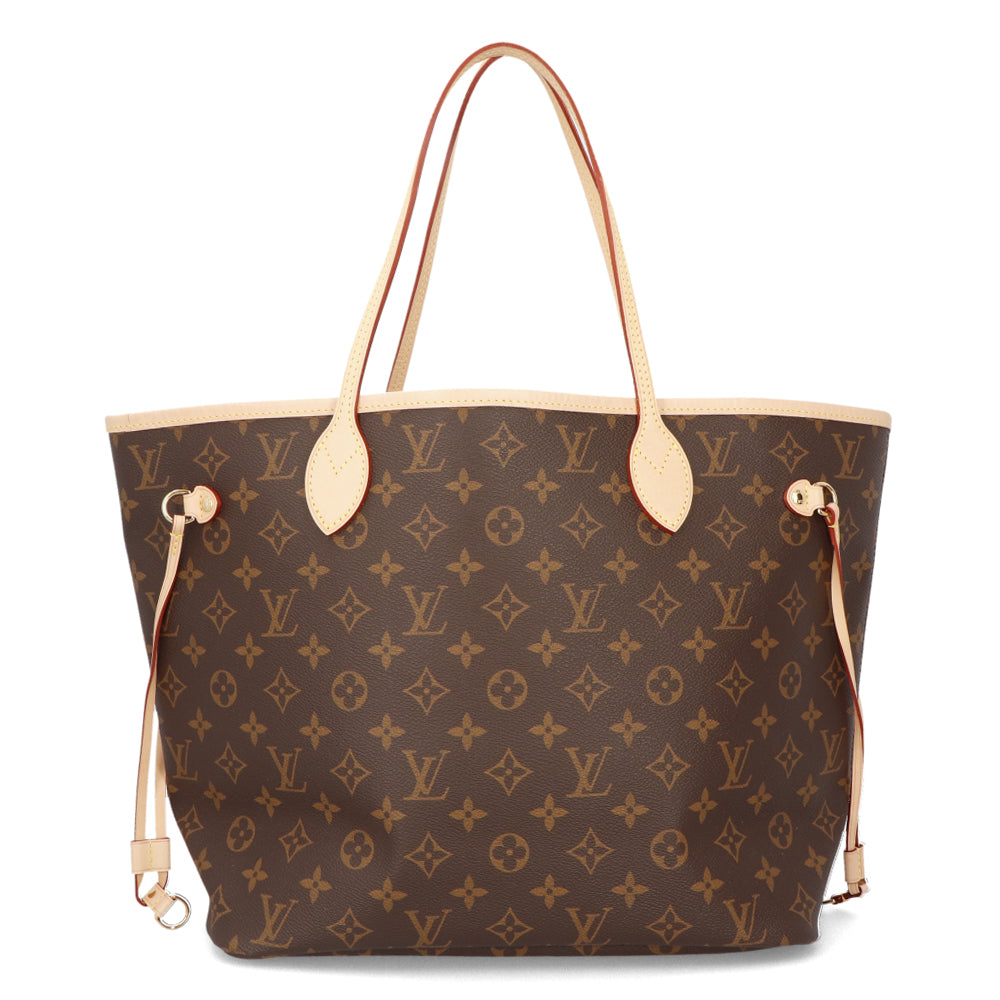 Louis Vuitton Neverfull MM Brown Monogram Canvas Cowhide