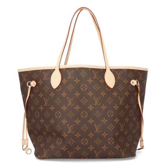 Louis Vuitton Neverfull MM Brown Monogram Canvas Cowhide